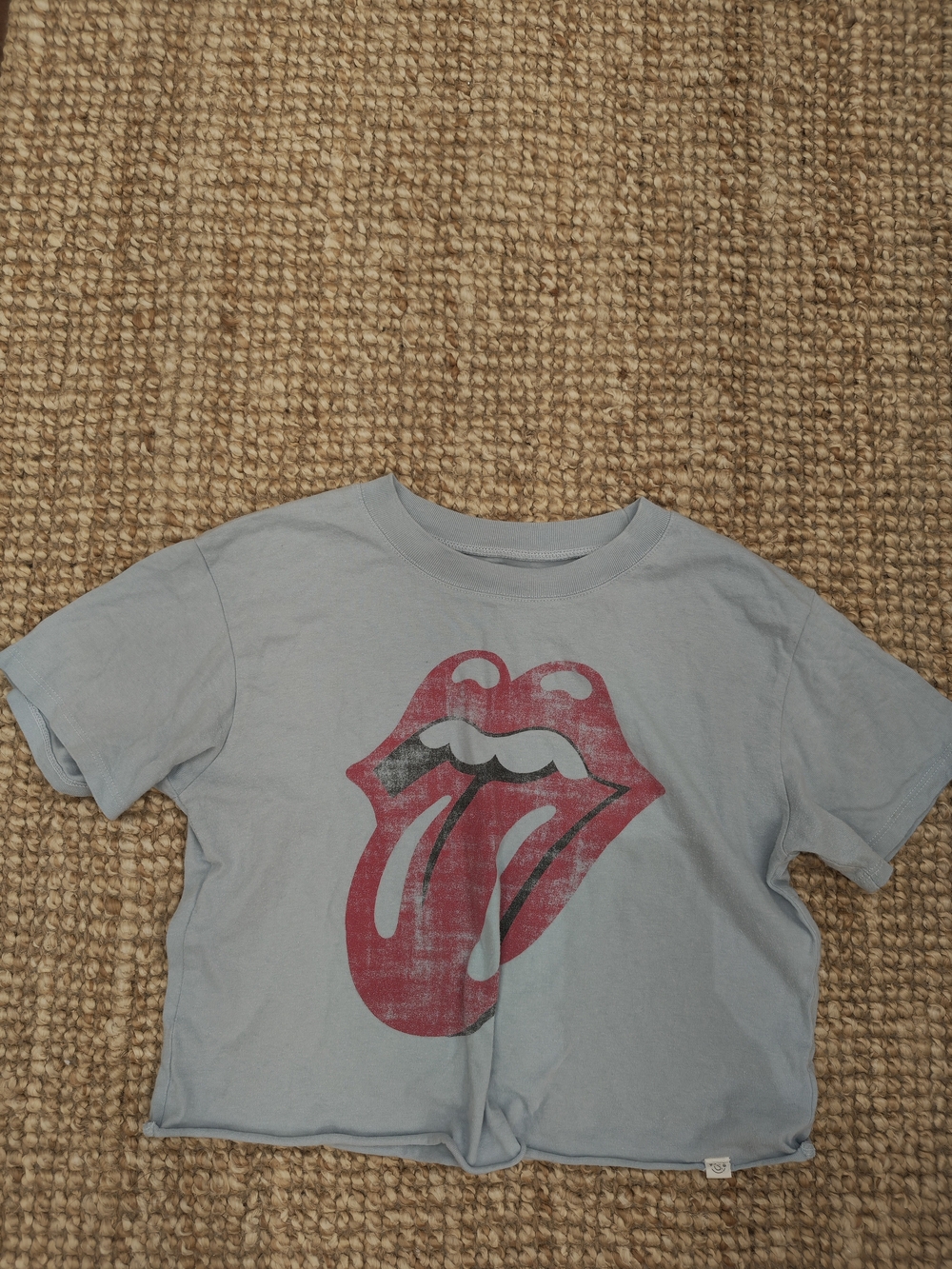 Treasure & Bond Light Blue Tee with Red Graphic Tongue